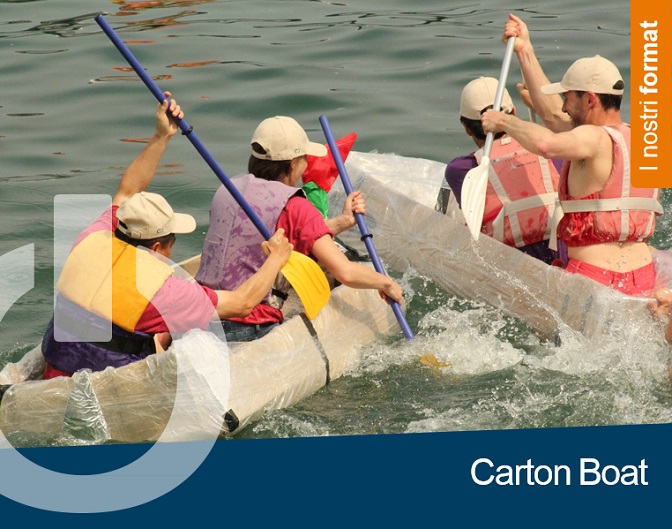 Carton boat: un team building divertente e creativo