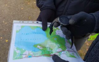 Cartina con i punti da trovare del geocaching